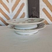Pair of antique compote dishes