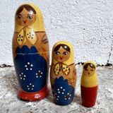 3 Russian matryoshka dolls