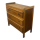 Commode Vintage en Bois à 3 Tiroirs