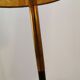 Floor lamp of the 50s with metal and brass foot