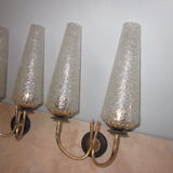 pair of wall lamps arlus of the years 50-60