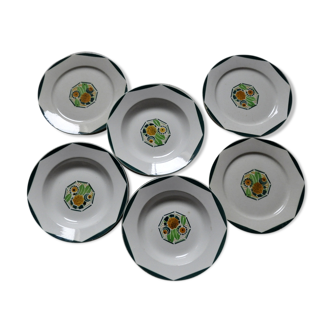 Old plates decor "art nouveau"