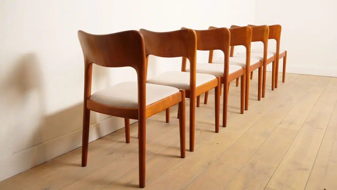 6 x dining chair | John Mortensen | Niels Koefoed | Model Ole | Teak