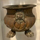 Copper planter with two lion heads, 17th-18th century