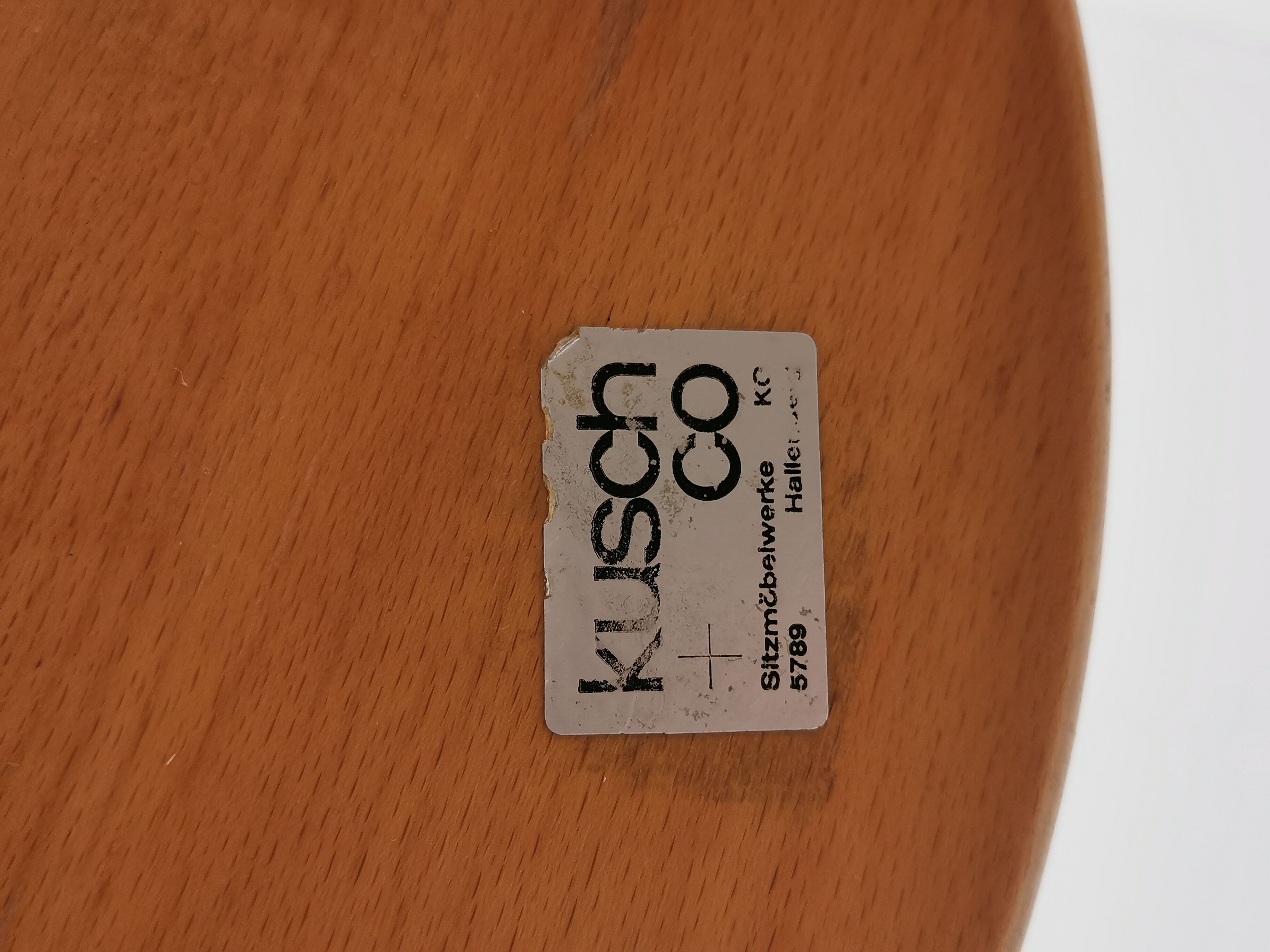 Set beech bar stools by Bruno Rey for Kusch + Co 1970's