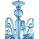 Venetian Blue Satin Murano Glass Chandelier by Simoeng