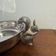 Silver-plated catchall with squirrels, 20th century.