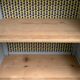 Antique powder yellow Parisian bonnetière wardrobe.