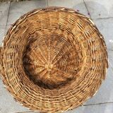 Wicker basket armchairs
