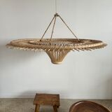 Suspension rattan saucer iron frame D:120 H:60