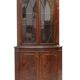 Vitrine Encoignure Anglaise - Vaisselier d’angle Acajou