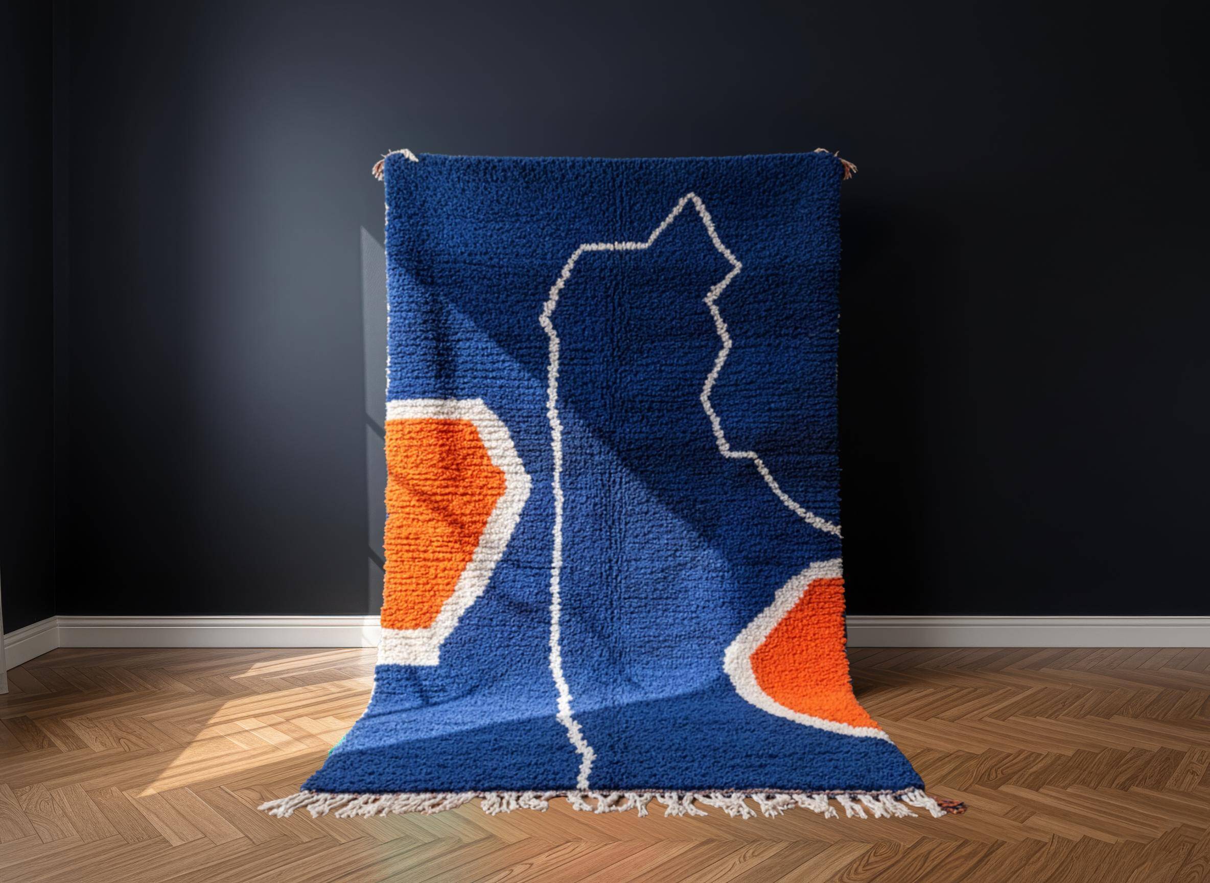 Moroccan rug in pure wool 2.5 x 1.5 m