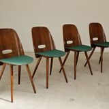 Set of 4 Lollipop chairs by Frantisek Jirak for Tatra 1960