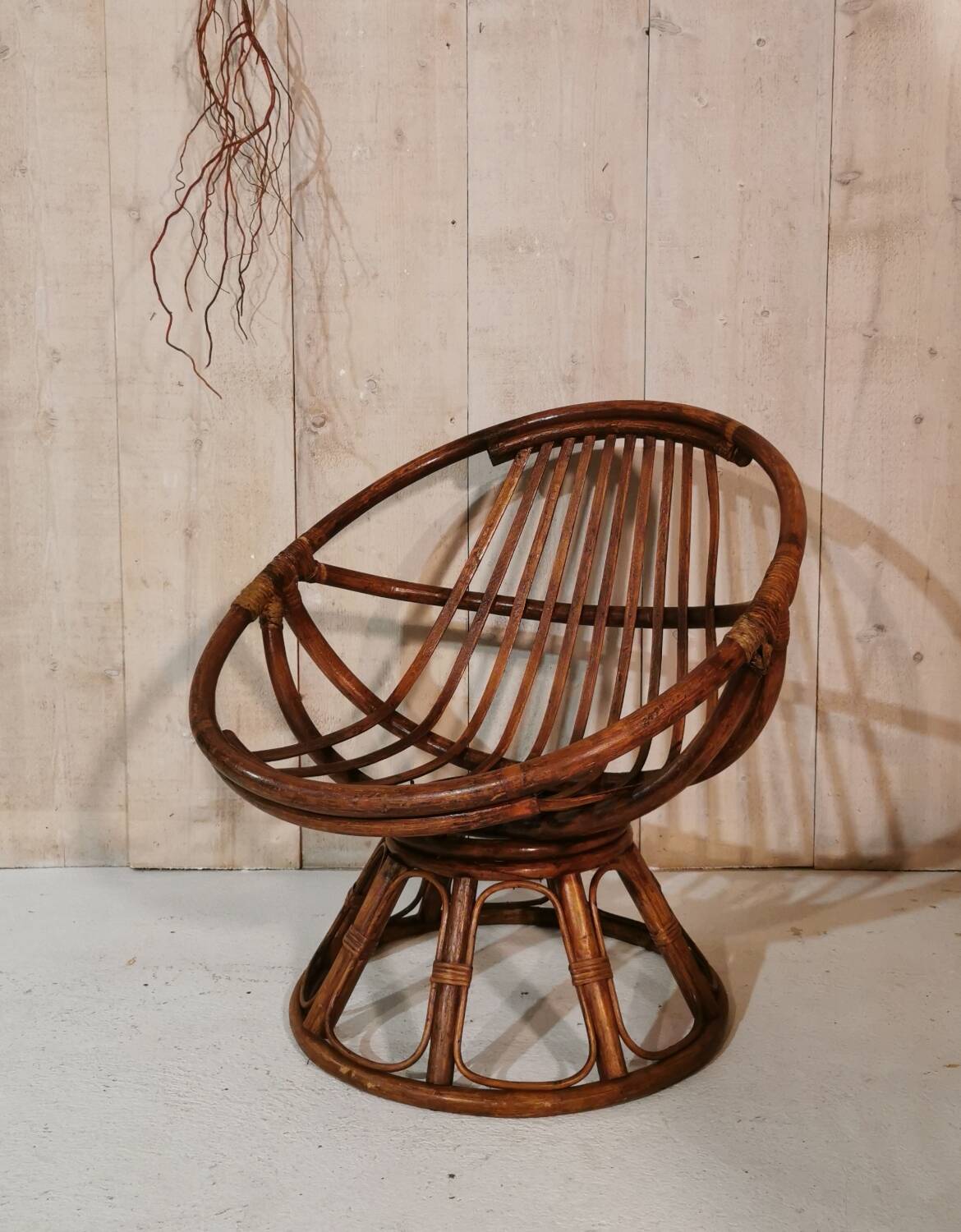 Rattan armchair