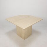 Italian Travertine Coffee Table, 1980s