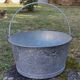 Old galvanized steel basin/vintage garden
