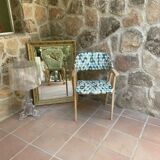 70s style wooden armchair