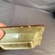 Antique Ashtray Pocket Dish Ceramic Koi Carp Celadon Qianlong Qing China