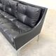 Mid-century Bauhaus style leather 3-seat sofa, 1960s