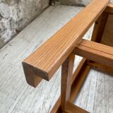 Solid elm stool Maison Regain