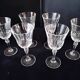 6 RCR crystal wine glasses