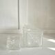 Glass whisky carafe with 4 glasses