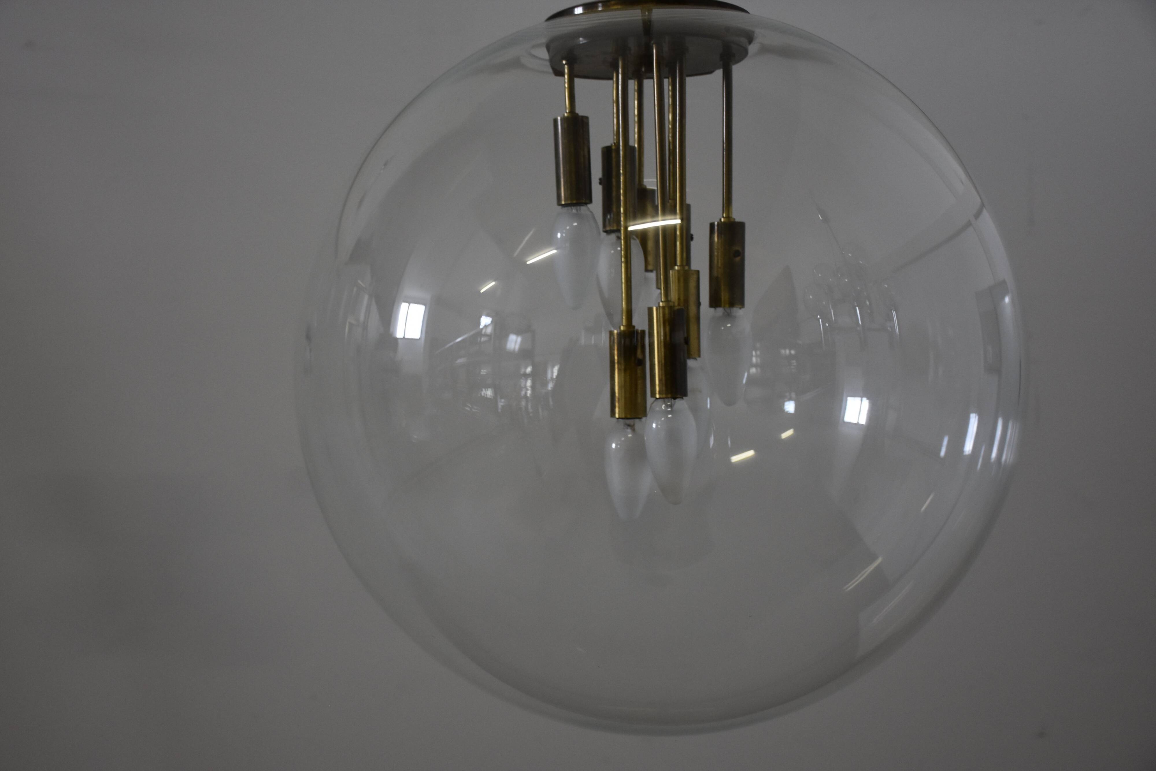 Dutch Mid Century Big Ball Lamp 70s