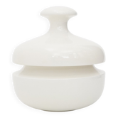 White ceramic vase with lid by Enzo Bioli for Il Picchio, 1970s