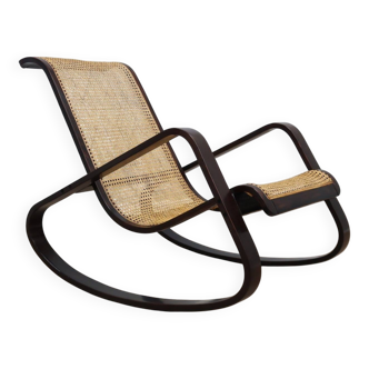Vintage "DONDOLO" rocking chair Luigi Crassevig 1970s