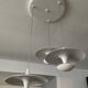 Suspension cascade design 3 white metal saucers