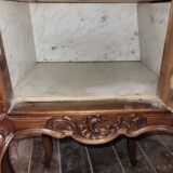 Louis XV bedside table in solid walnut