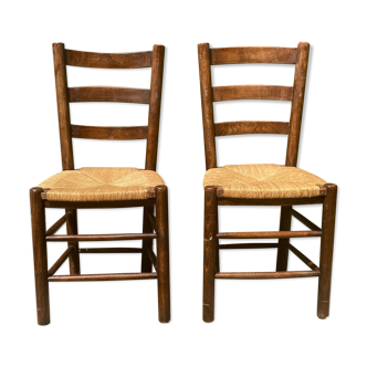 Straw chairs