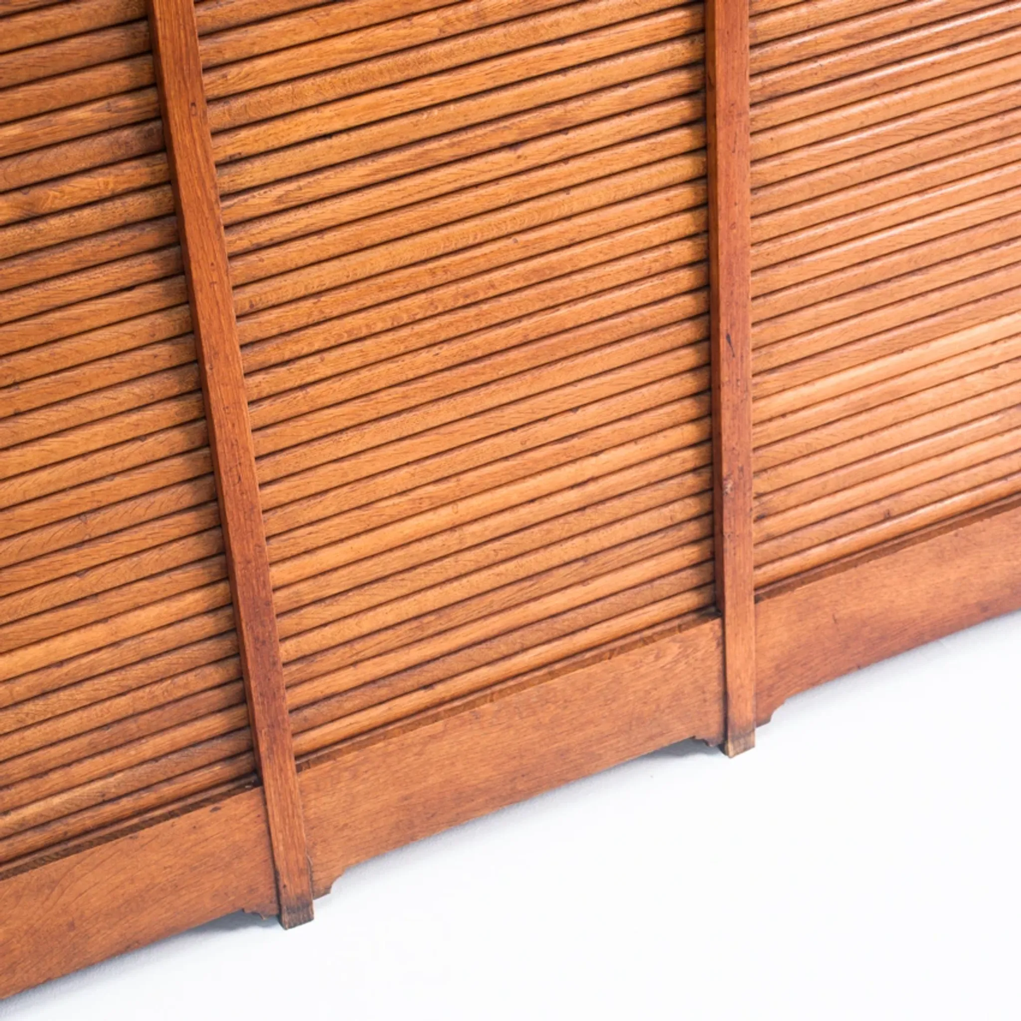 Vintage filing cabinet. Oak wood. Restored. France, 1940s-1950s.