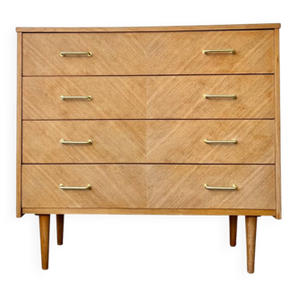 Tapered leg chest of drawers
