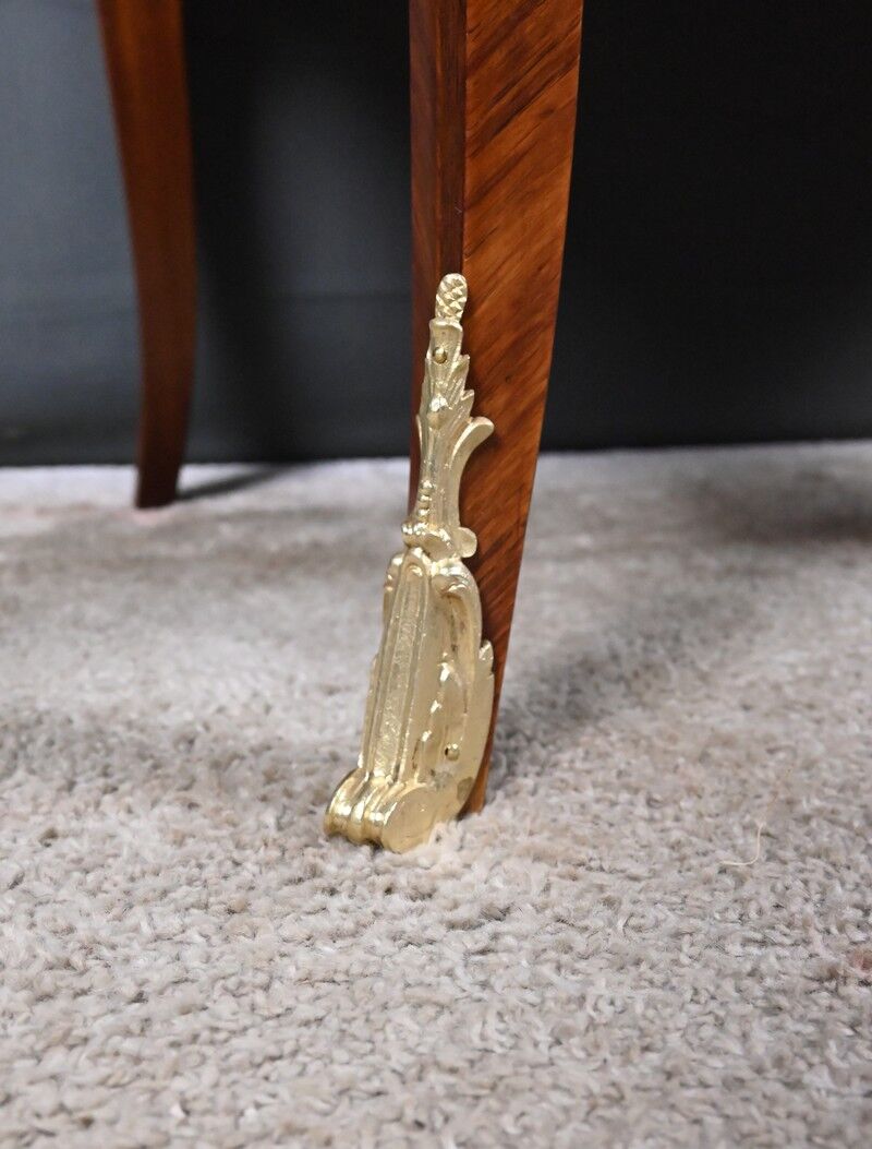 Small marquetry chest of drawers, Louis XV style – early 20th century