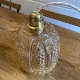 Golden vintage globe pendant lamp