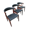 Three scandinavian BA113 armchairs by J. Andersen