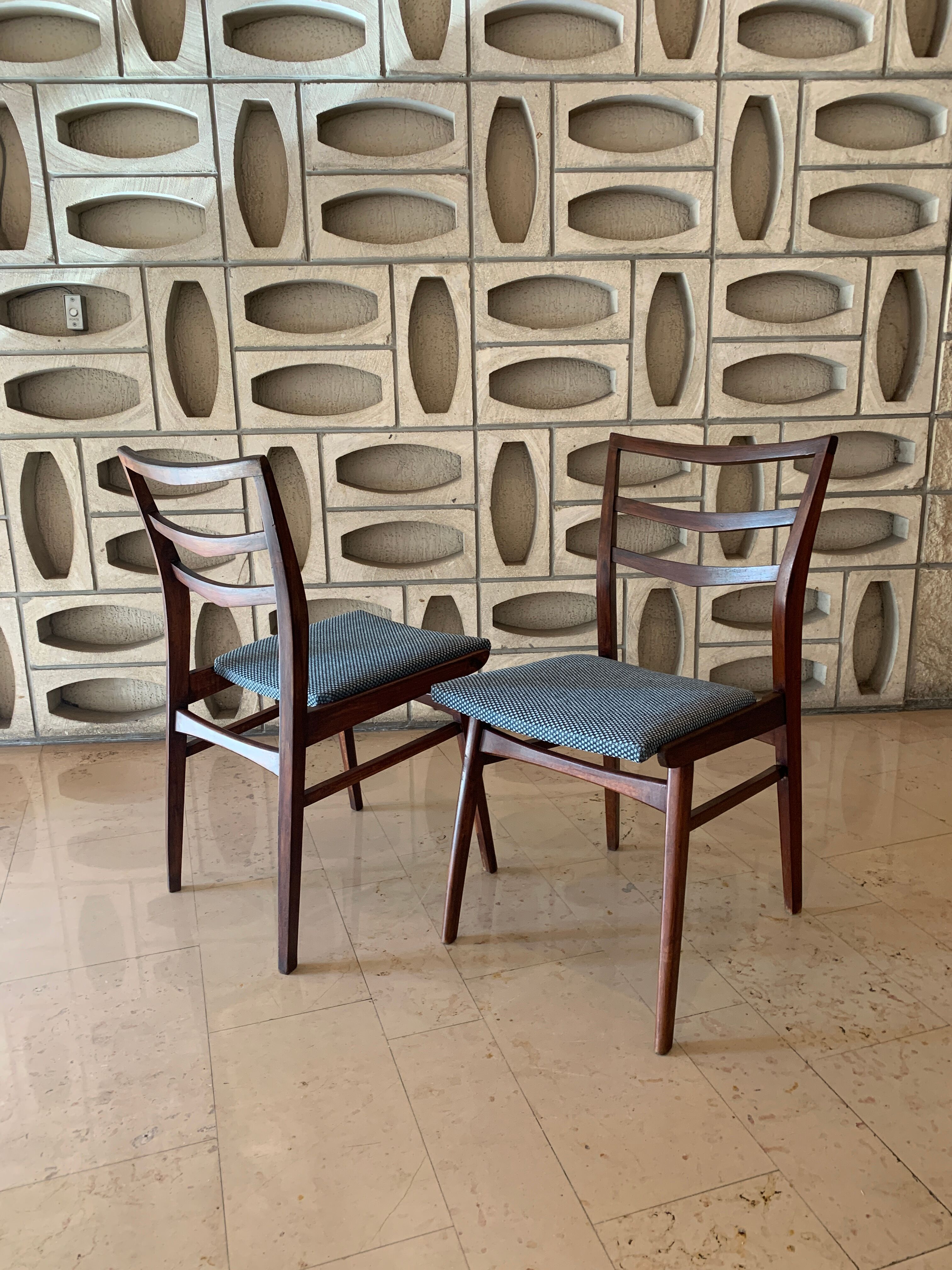 Scandinavian teak chairs and new seats