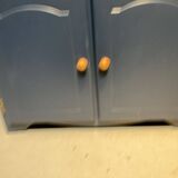 Blue painted wooden dresser