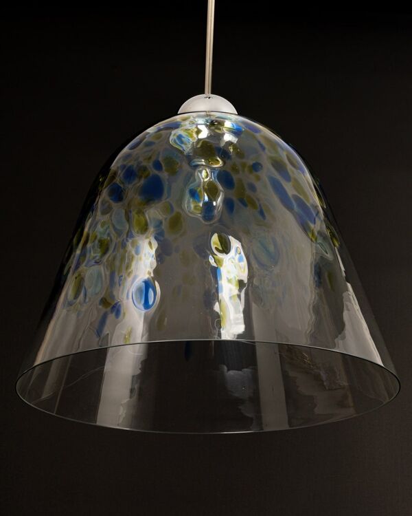 Suspension en verre de Murano conçue par Kalmar Autriche années 1970