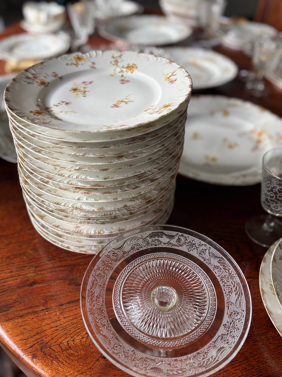 Rare service de table en porcelaine Haviland fin 19eme