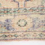 3x9 Pale Orange & Blue Vintage Runner Rug, 80x283Cm SK 6027