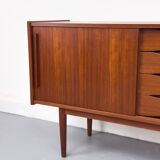 Vintage Sideboard in Teak with Drawers and Sliding Doors, 1960s