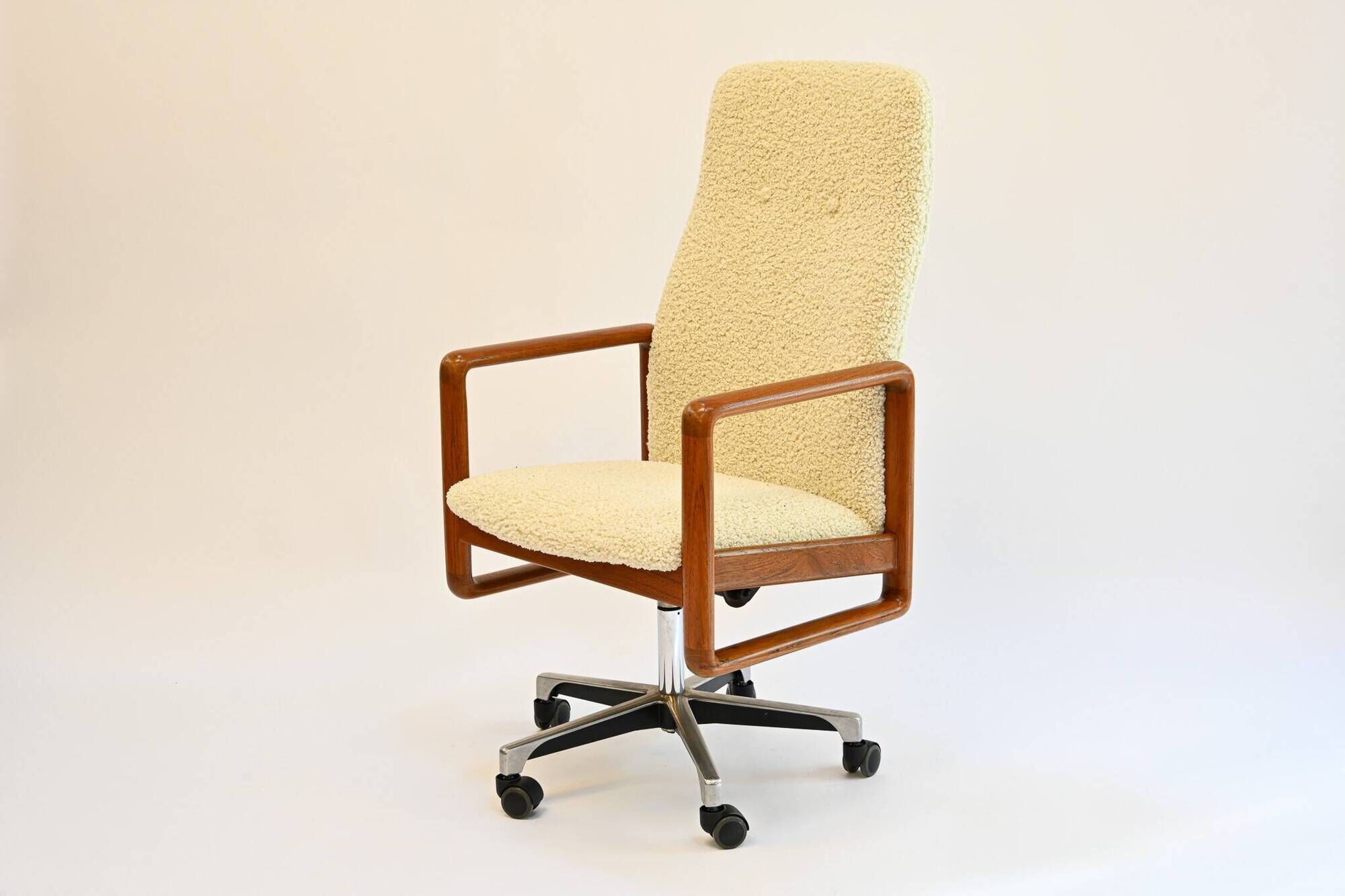 Teak office chair