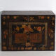 Coffre ancien peint en bois de pin – Chine, vers 1900