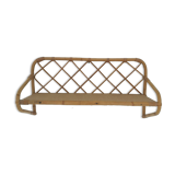 Rattan wall shelf