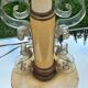 Lampe vintage des années 50 tôle, plexi et bois