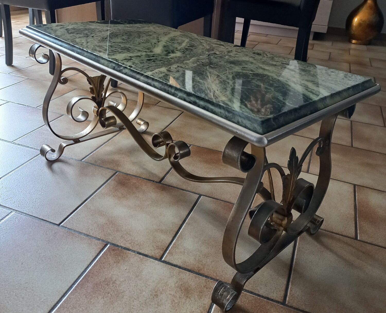 Old marble coffee table