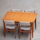 Scandinavian vintage extendable table double extension 1960