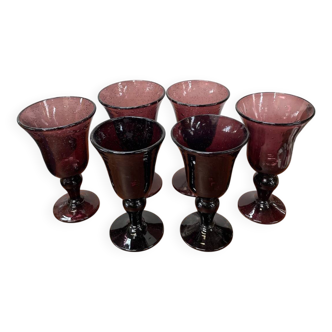 Set of 6 Biot stemmed glasses